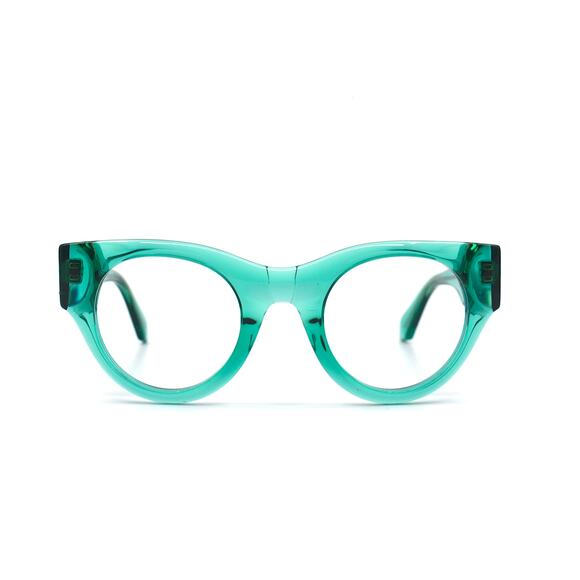 NEW! OFF-WHITE STYLE-13 OERJ013 CRYSTAL LIGHT GREEN AUTHENTIC EYEGLASSES… - Picture 2 of 11